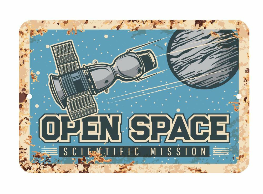 Open Space Scentific Mission Astronaut Aluminum Tin Sign Plaque Man Cave Bar 185 gallery