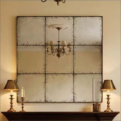 Vintage Square Mirror Mid Century Modern Wall Mirror Decor Versatile Home Decor