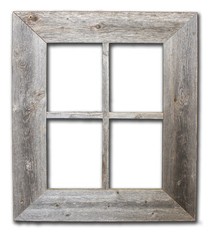 Reclaimed Rustic Barn Wood Window-Not For Pictures