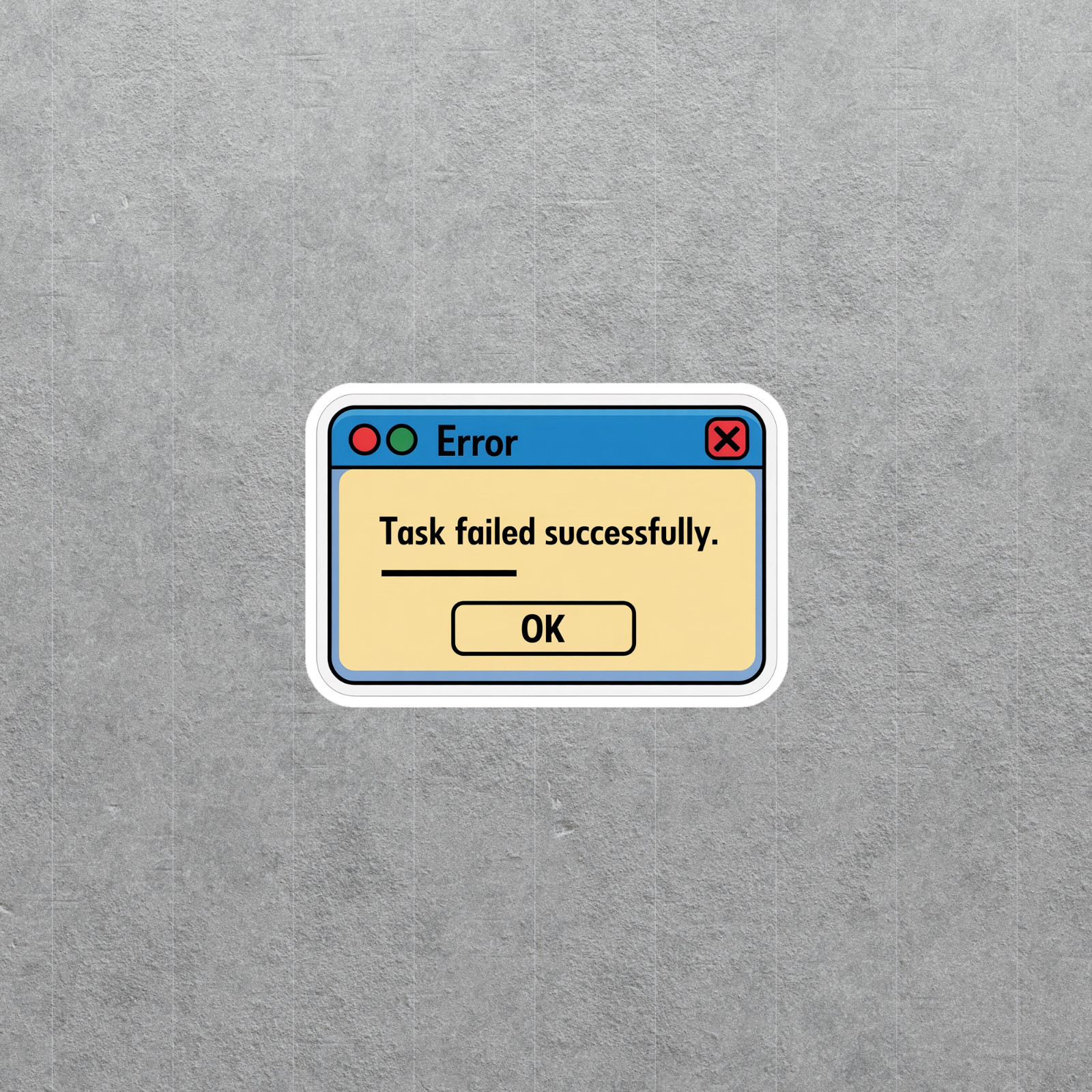 Funny Tech Error Computer Sticker | Task Failed Successfully Humor Decal #6293 gallery
