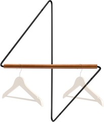 Corner Clothes Rack – Space-Saving Wood & Iron Garment Organizer for Small