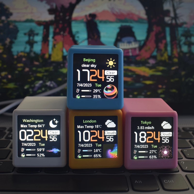 Colorful OLED Multi-Function Information Display WiFi Smart Desktop DIY Creative gallery