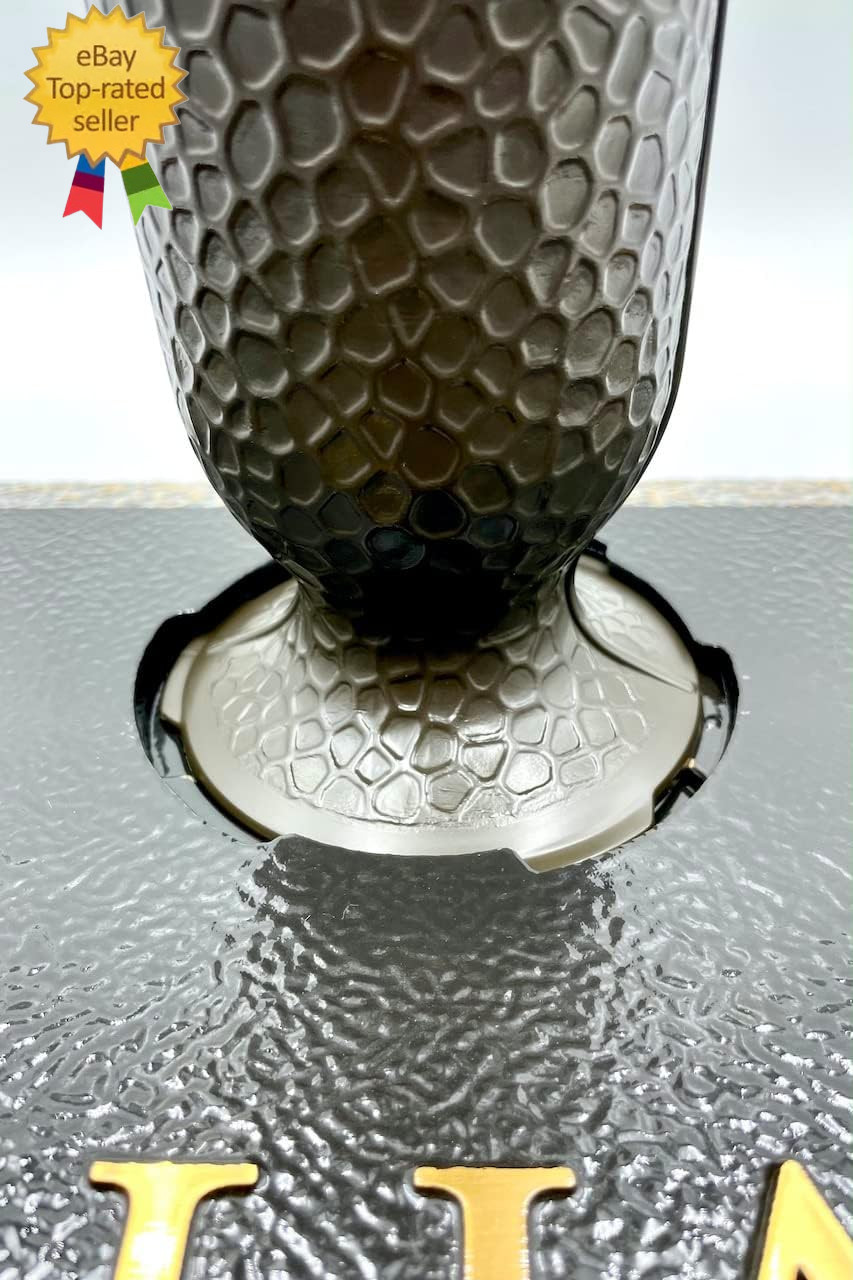 ' Ionic Vase - Replacement Cemetery Flower Vase - 4" D Base with 3 Flanges to Lo gallery