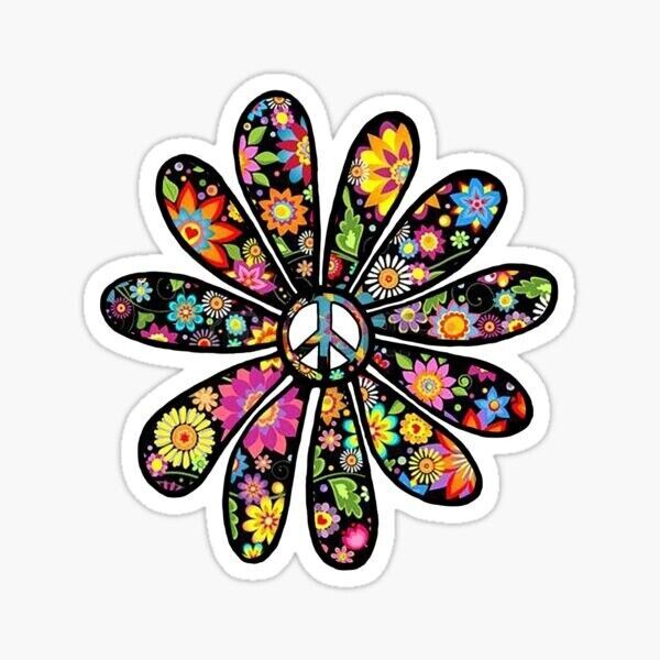 Peace Flower Sticker Decal gallery