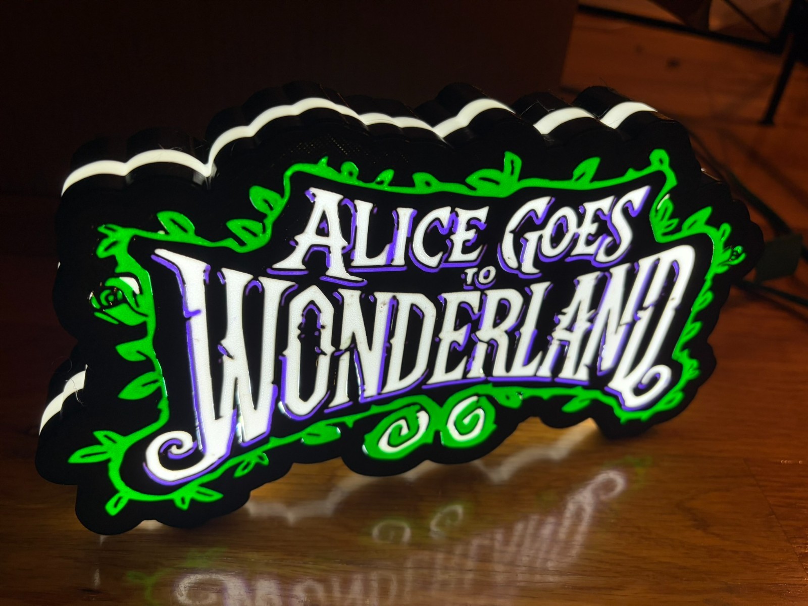 Alice Goes To Wonderlan Lightbox Alice LED Pinball Topper gallery