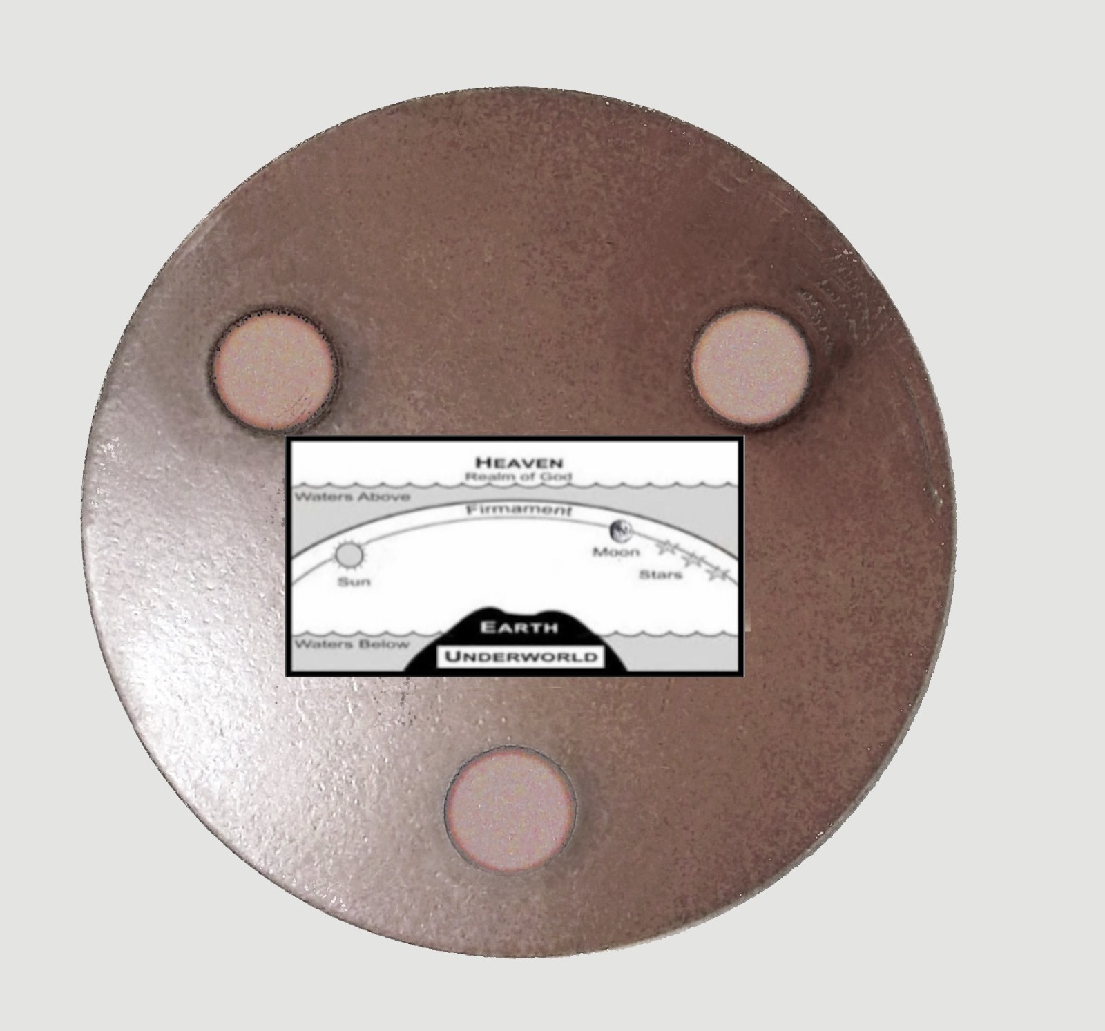 Flat Earth Map Dome Display Model - Sun Moon Stars gallery