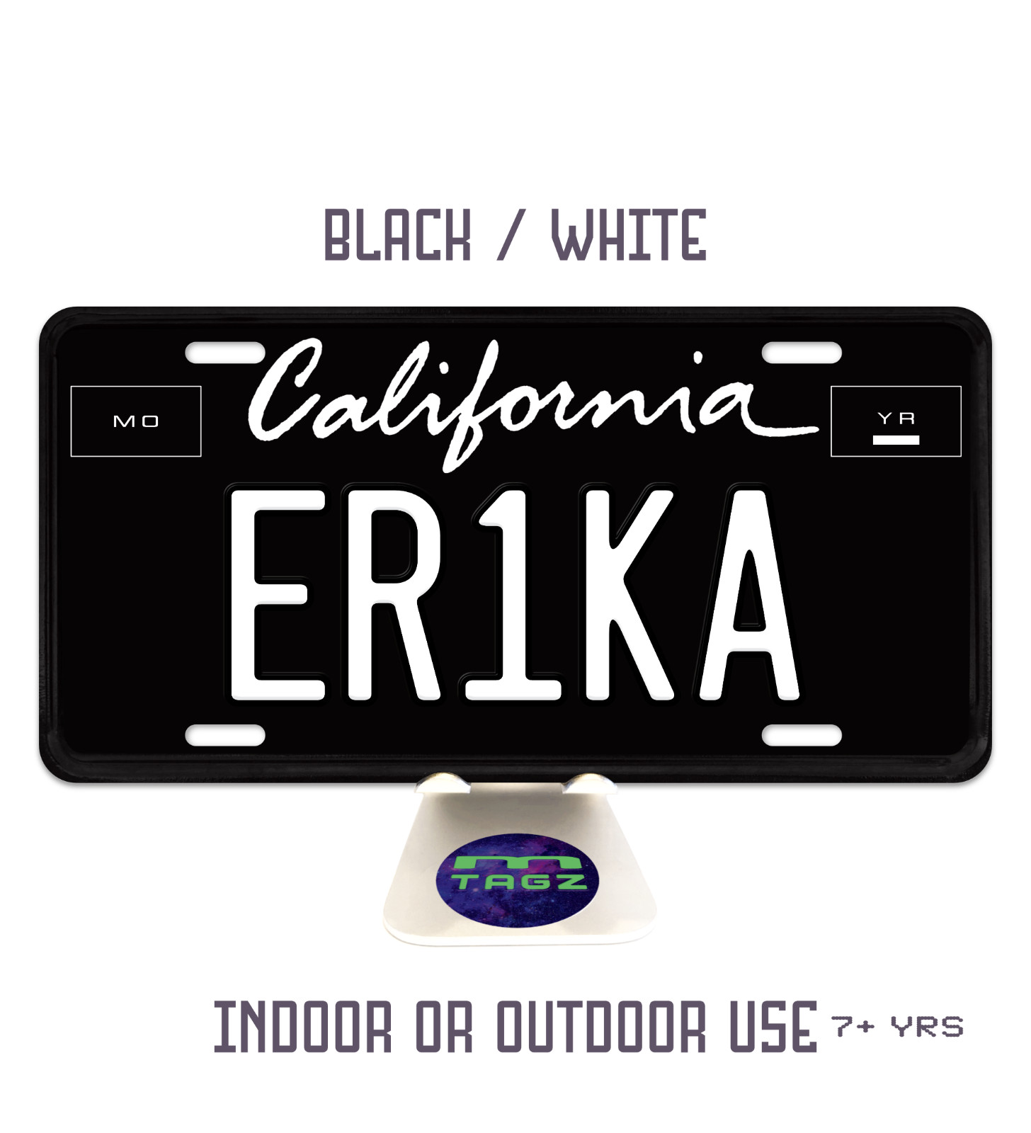 Personalized California Script Replica Black Novelty Wall Decor License Plate gallery