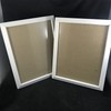 White Photo Frames Set 2 Image Window 9.5 in x 7.5 in Freestanding or Hang gallery