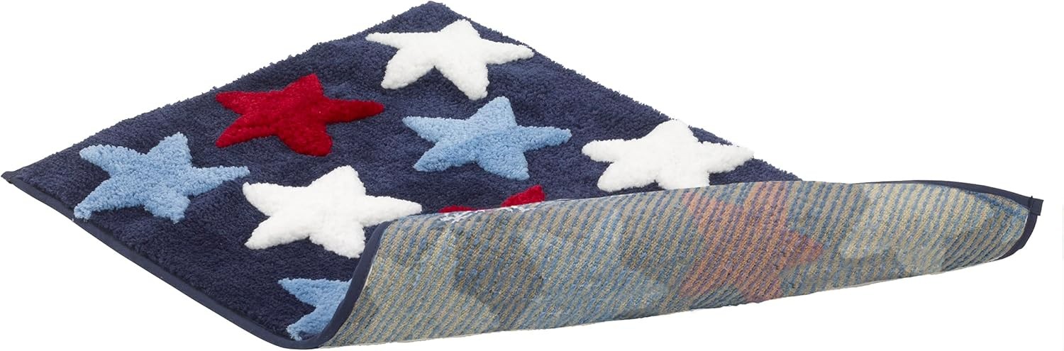 – Bath Rug, 100% Polyester Quick-Dry with Non-Slip Latex Back, Patriotic Star gallery
