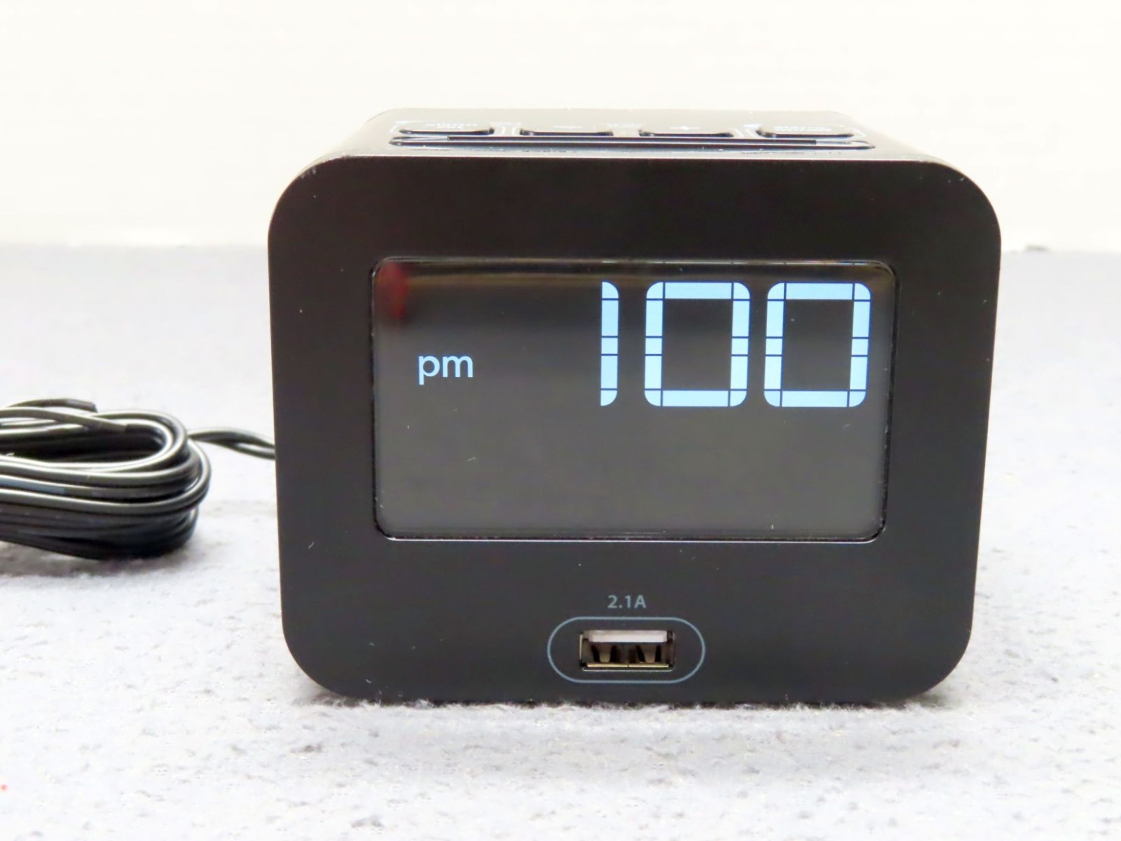 Hotel Technologies HT160 LCD Alarm Clock w/ Power Supply Tested Working gallery