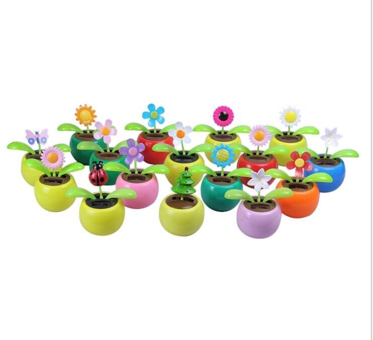 Solar Dancing Toy Flower Assorted style Solar Powered Dancing Flower 6 Pack gallery