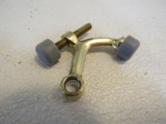 Emtek Door Hinge Pivot Stop Polished Brass Rubber Tip 22413US3 Metal