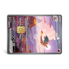 Charizard Ex 199/165 Credit Card Sticker