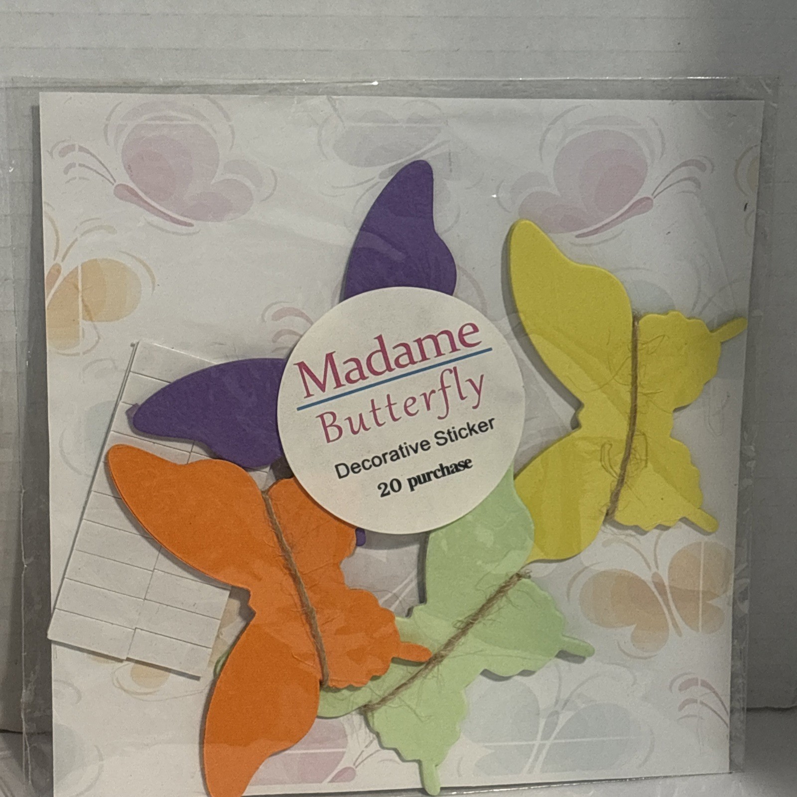 Bulk Lot 4 Packs = 80 3D Effect Multi Color NWT Wall Decorating gallery