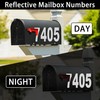 4" Reflective Mailbox Numbers Sticker (0-9, 5 Sets) Strong Self Adhesive Vinyl gallery