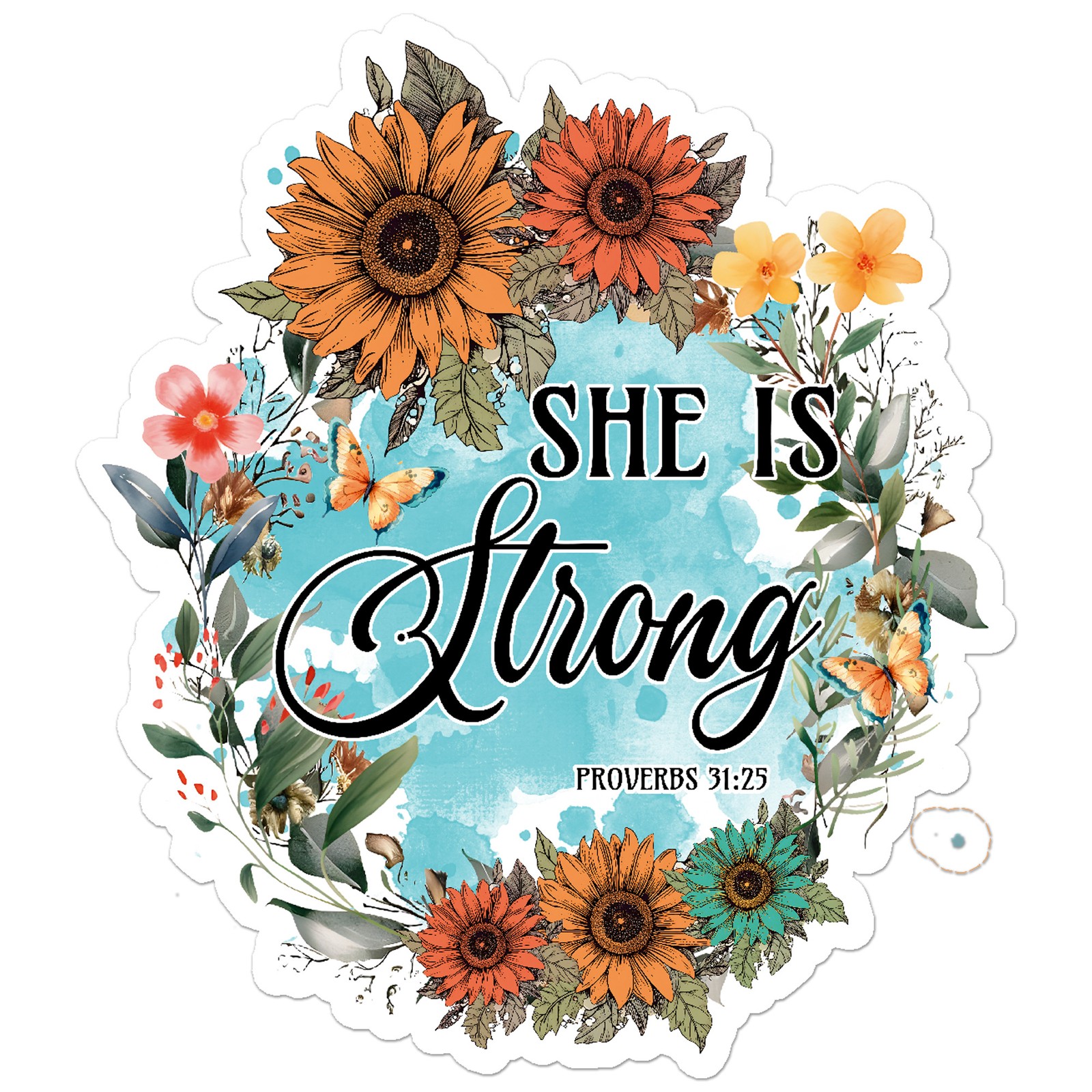 Proverbs 31:25 She Strong - Vinyl Decal Sticker - Car Window Laptop - ebn11500 gallery