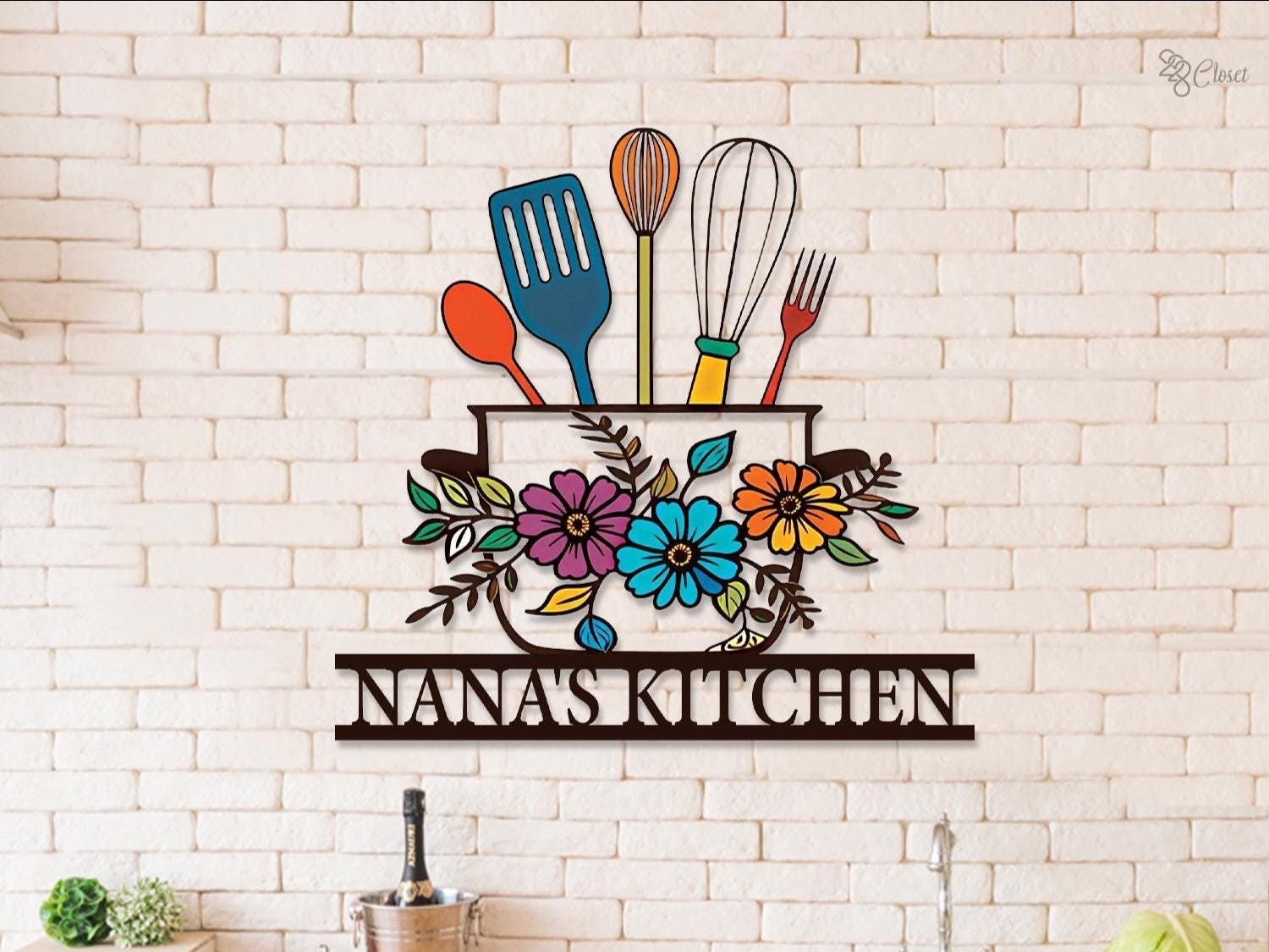 Personalized Kitchen Wall Decor, Sign for Kitchen, Metal Kitchen Sign gallery