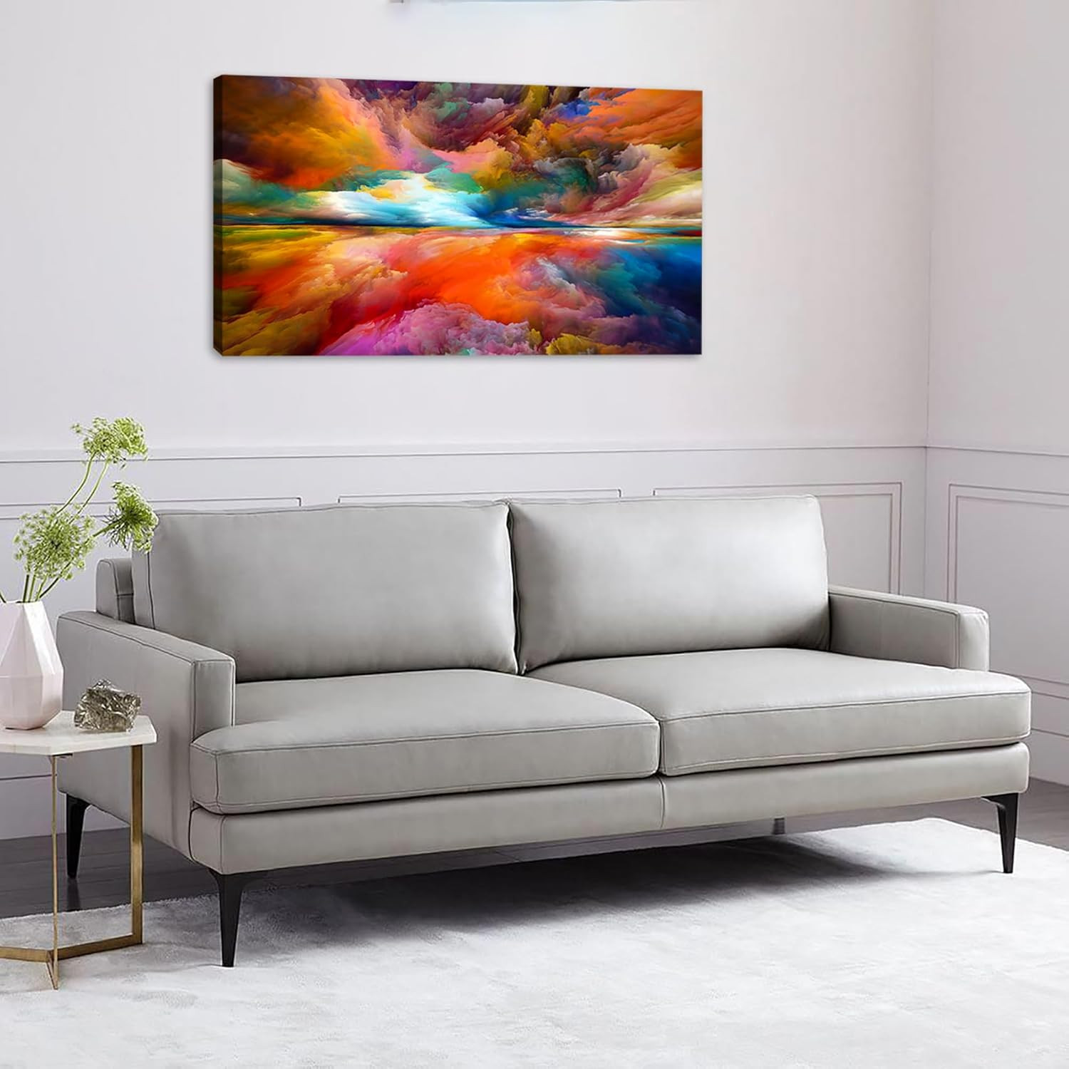 Colorful Abstract Cloud Landscape Canvas Art for Home & Office Decor gallery