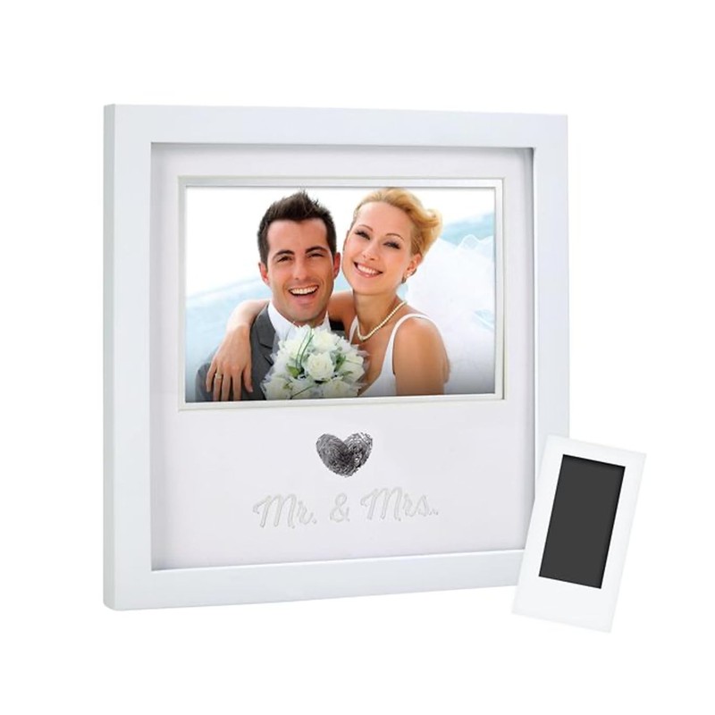 Versatile Mr. & Mrs. Thumbprint Frame - Perfect for Engagement and Wedding Gifts gallery