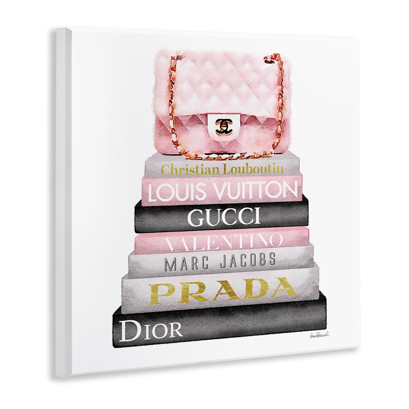 'High Fashion Bookstack'| Wall Plaque Art gallery