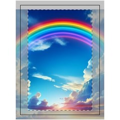 Wood Topped Wall Tapestry