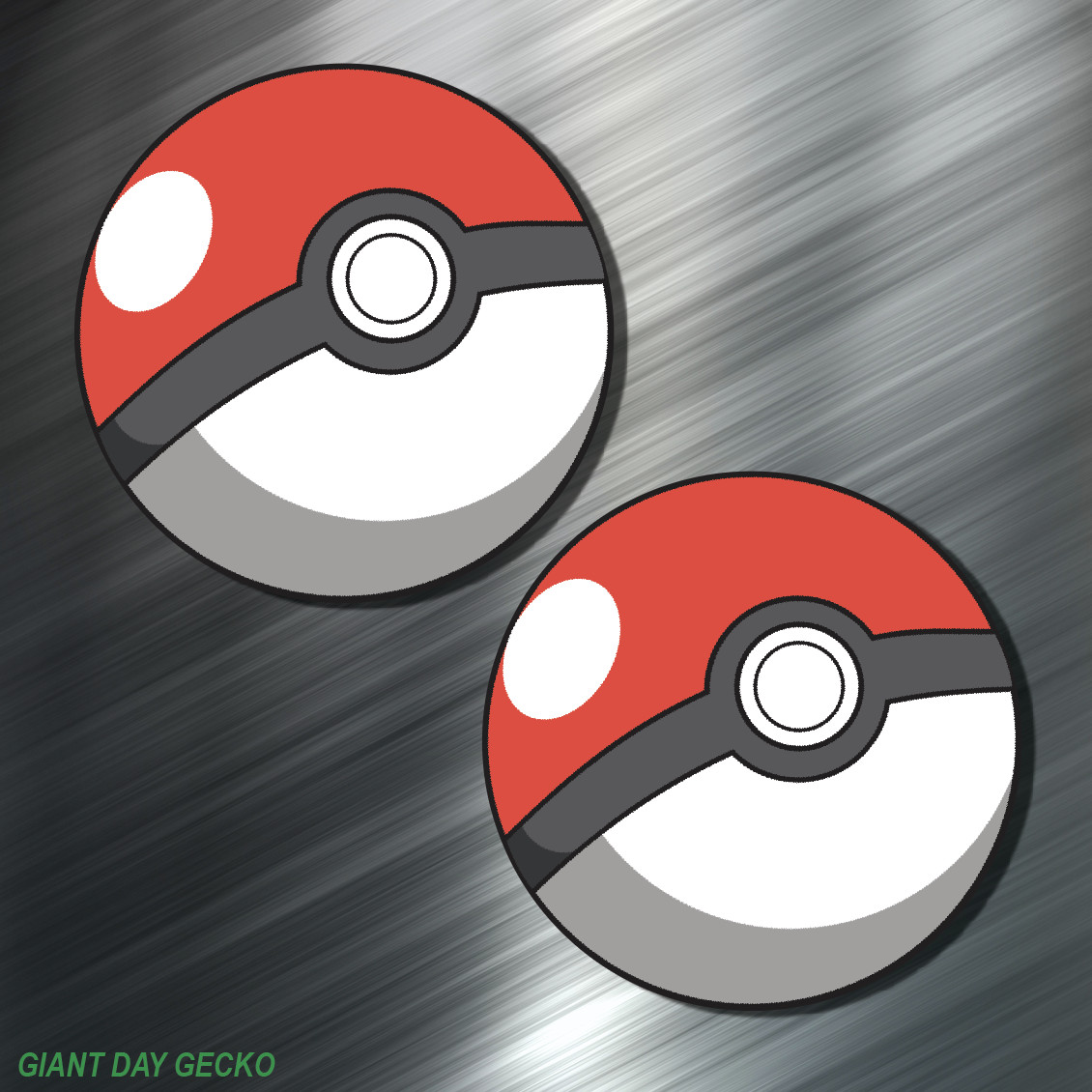 (2) TWO POKEMON Vinyl Decal Sticker For Car Laptop Skateboard NEW POKE BALLS GO! gallery