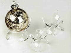 *10 Reversible 1-3/8″ Tulip Display Stand For Baseballs Crystal Ball Ornaments