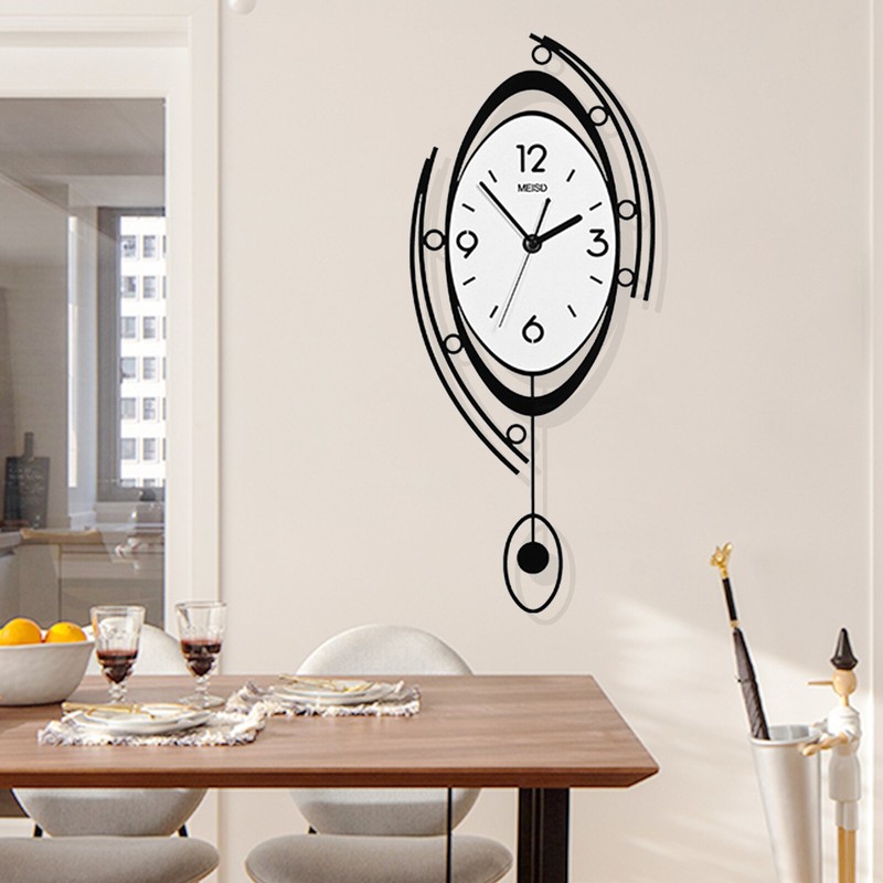Wall Mount Clock Modern Wall Clock Kitchen Luxury Metal Clock Office Home Decor gallery