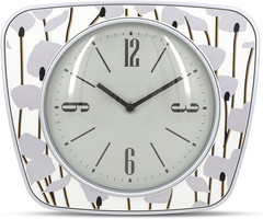 Vintage Square 9 Inch Quartz Wall Clock – Rustic Gray Decorative Design with Cle
