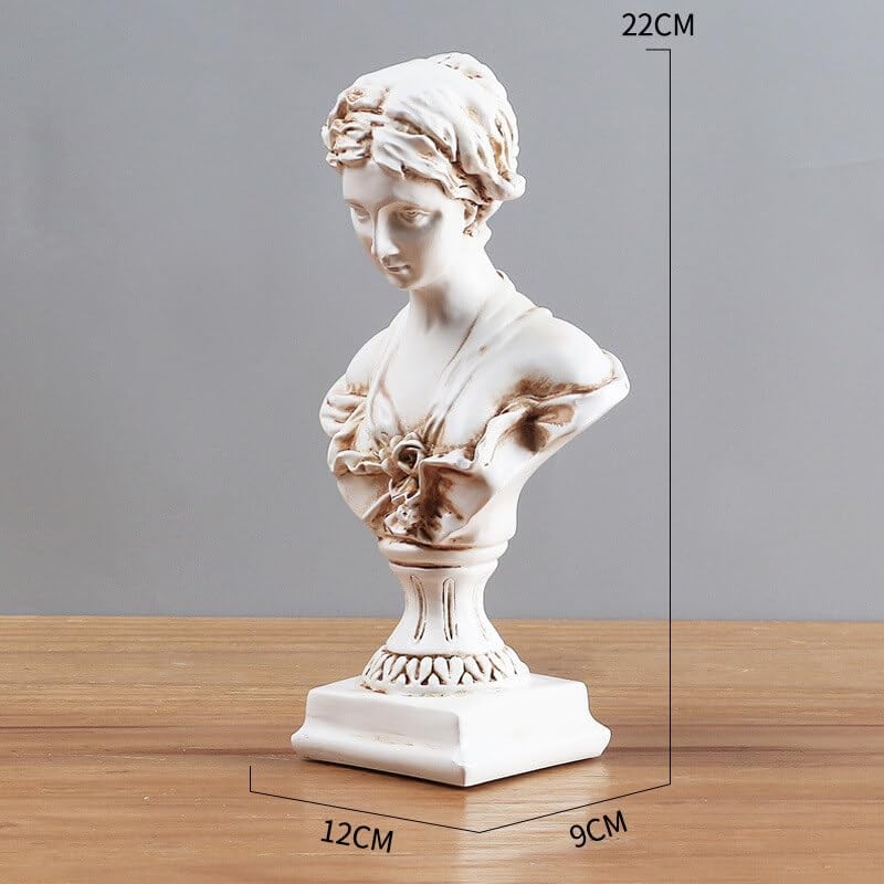 Goddess Bust Statue Classical Tabletop Decoration Gift, Greek & Roman Mytholo... gallery