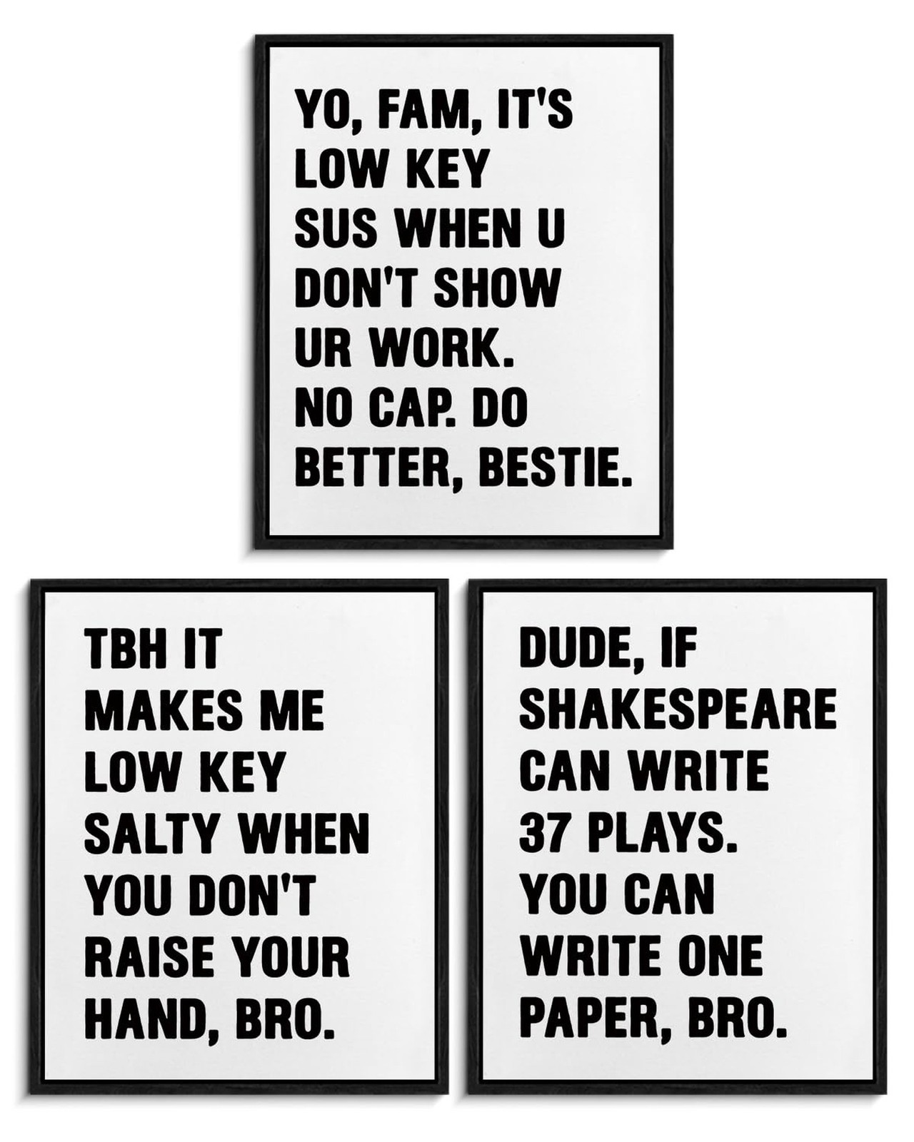 Funny Classroom Wall Decor Posters, Middle School High School Classroom Must ... gallery