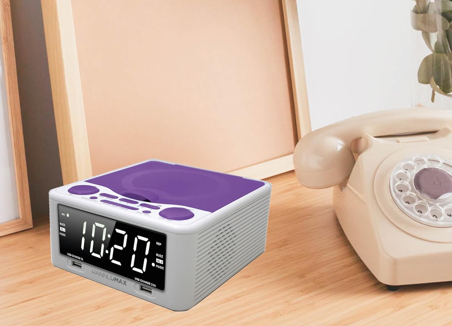 HX-300CD Loading CD Player, PLL FM Radio, Digital Clock, 1.2" White LED gallery