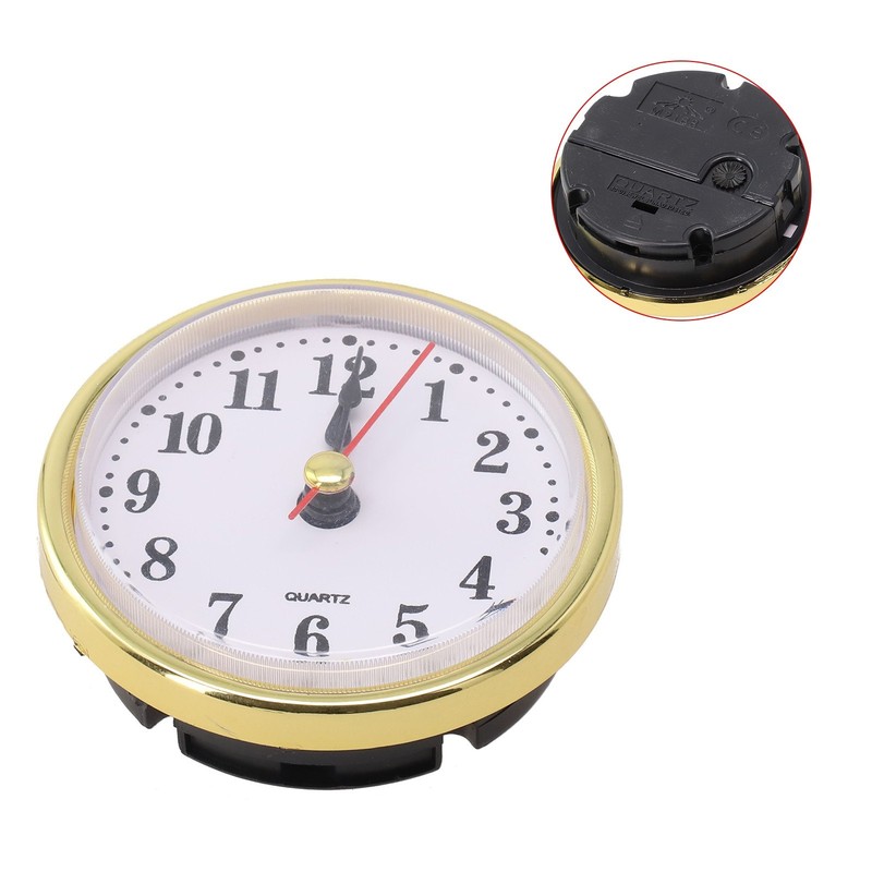 .65MM Quartz Clock Inserts Movement Replacement DIY Gold Silvery Arabic Numbers. gallery