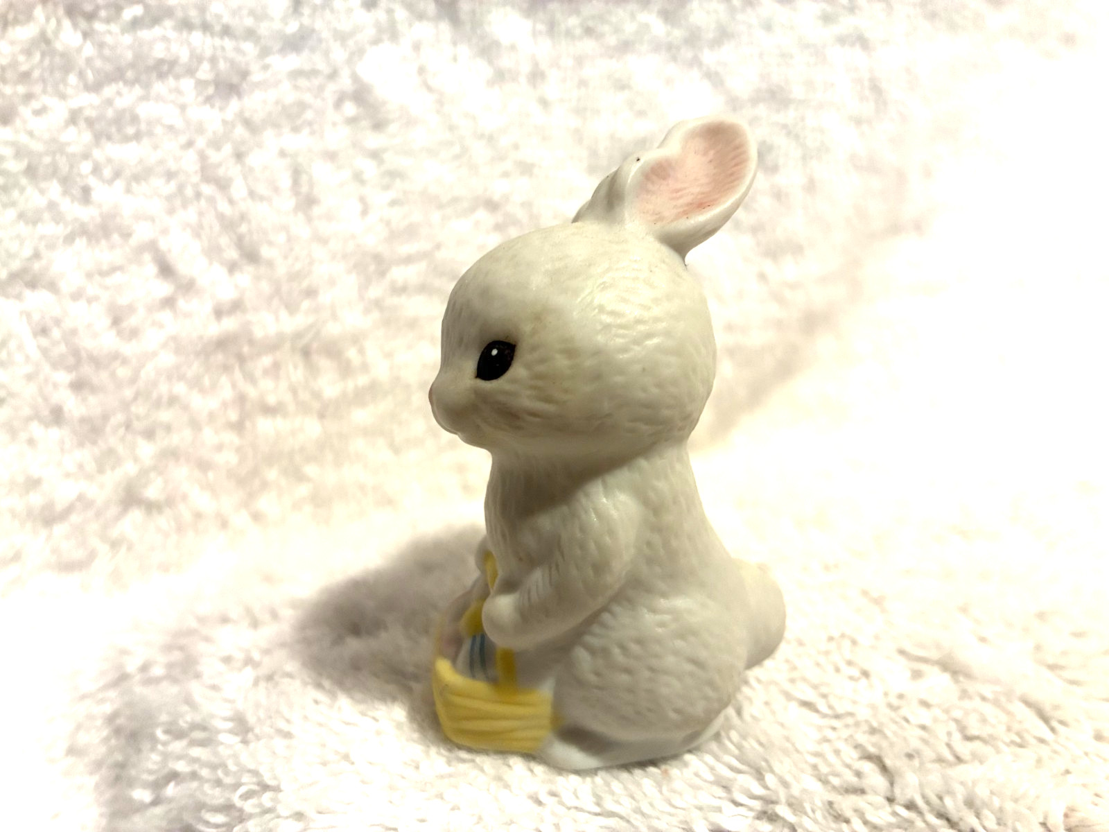Hallmark White Easter Rabbit 1982 Porcelain Taiwan 2 1/4" T x 1 1/2" x 1 1/4" gallery