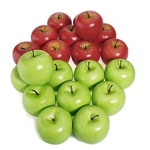 12× Artificial Apples Fake Simulation Fruit Home Kitchen Party Wedding Decor USA gallery