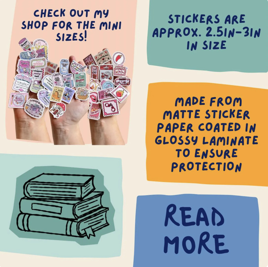 One More Chapter Heart Reading Sticker Cute Book Lover Bookish Aesthetic gallery