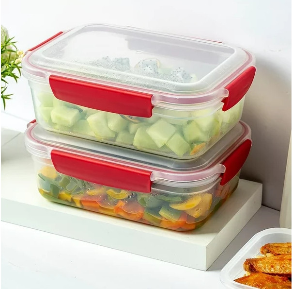 5 Pack Airtight Food Storage Containers Set – Stackable, Leakproof Snap Lock Lid gallery