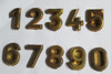 Wrap Numbers Brass - approx. 1 Inch - 28.5 mm High - Wood - Decoration -- 0 to 9 gallery