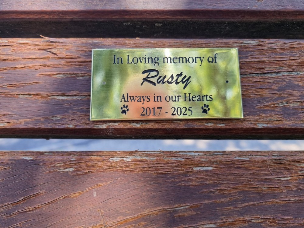 Solid Brass Memorial Plaque