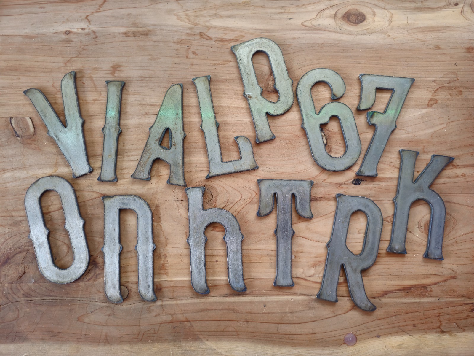 4in A-Z Metal Letters & 0-9 Numbers | 12ga Steel | Rustic Vintage | Free Ship gallery
