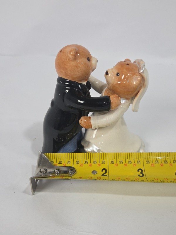 Ceramic Teddy Bear Couple Salt & Pepper Shakers, Wedding Décor or Gift, Wedding gallery