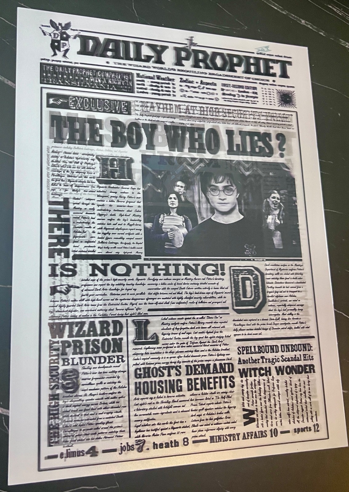 Harry Potter-Daily Prophet4-3D Lenticular Flip Effect- 3 Images Changes,3 In One gallery