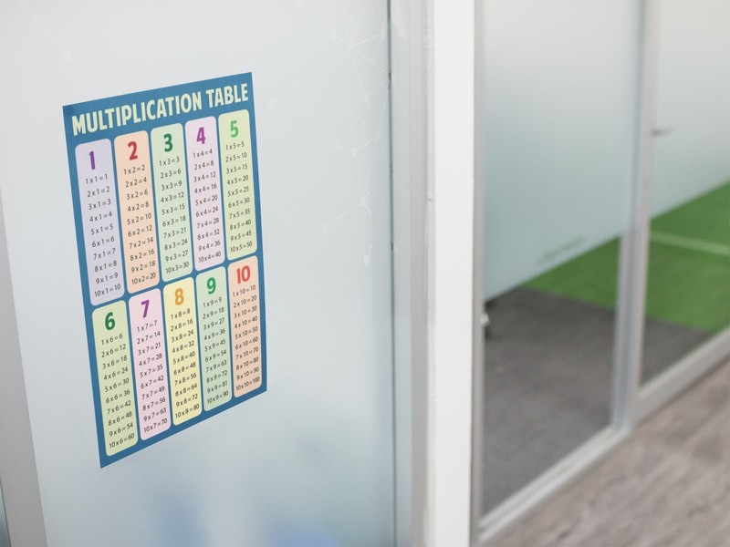 Multiplication Chart Table Math Classroom Art Print Poster 12x18 gallery