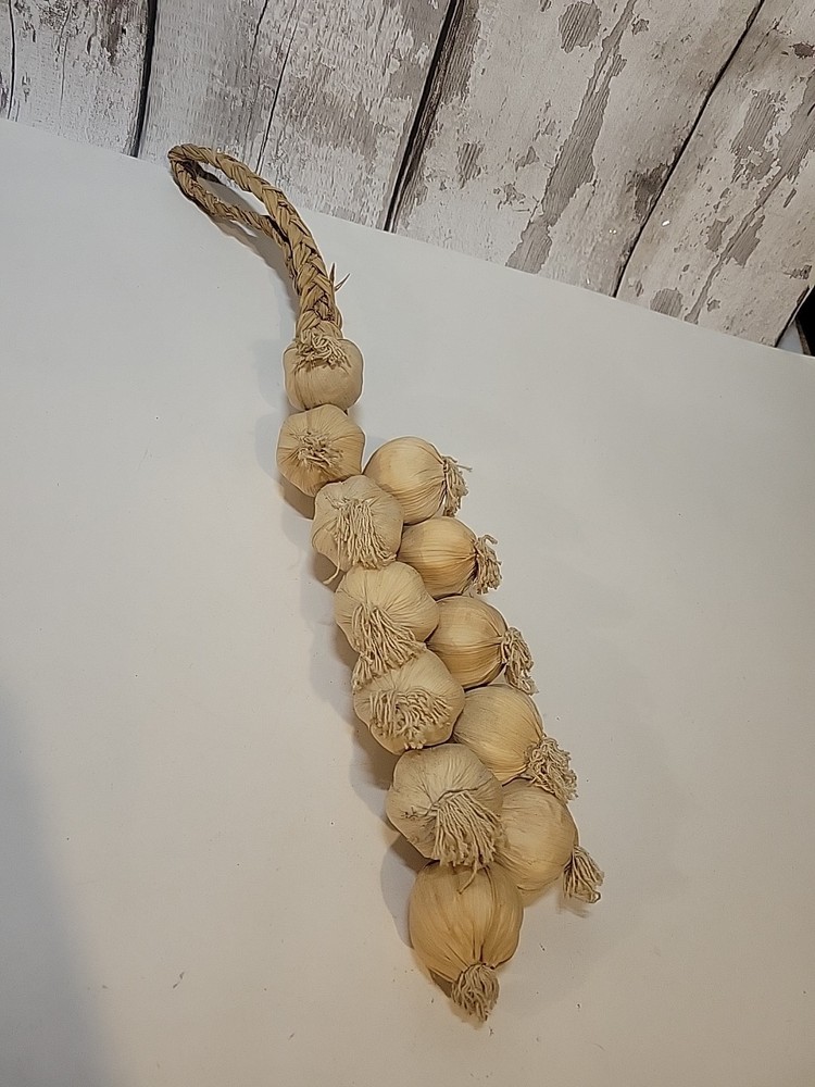 Artificial Garlic String Hanging Kitchen Garden Party Vegetable