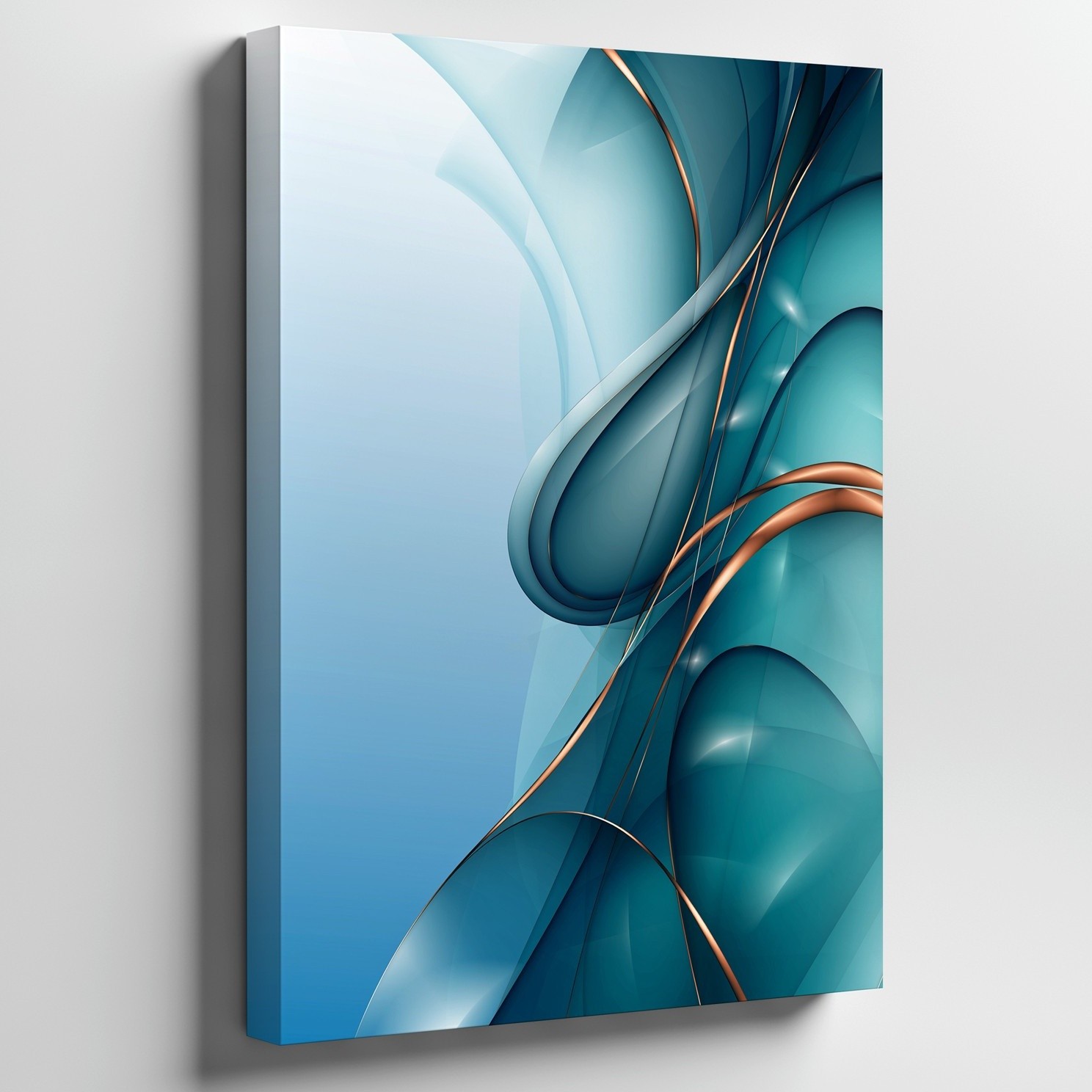Create An Abstract Digital Artwork Featuring Fluid, Swirling Forms That Wall Art gallery