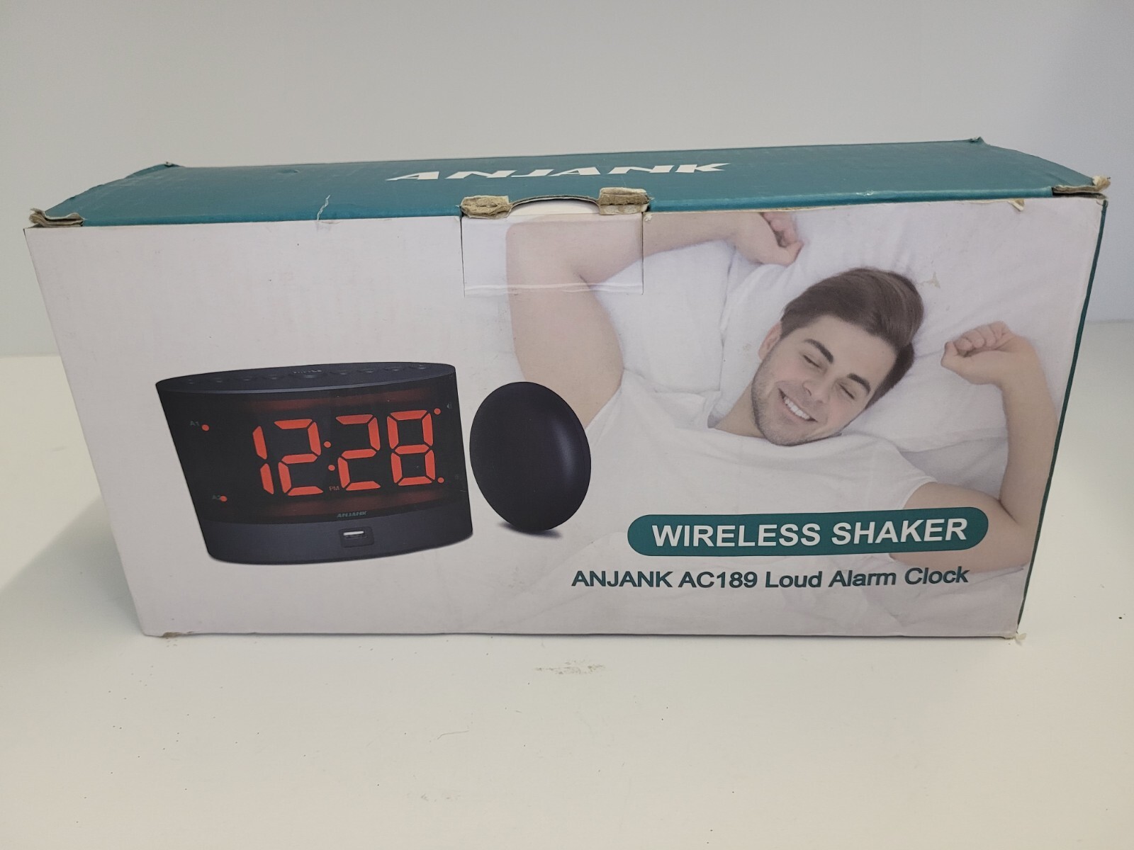 Alarm Clock with Wireless Shaker Anjank AC 189 Loud Brand New Open Box gallery