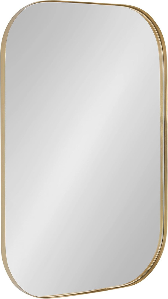 Rollo Silver Rounded Rectangle Mirror, 20x30, Metal Frame