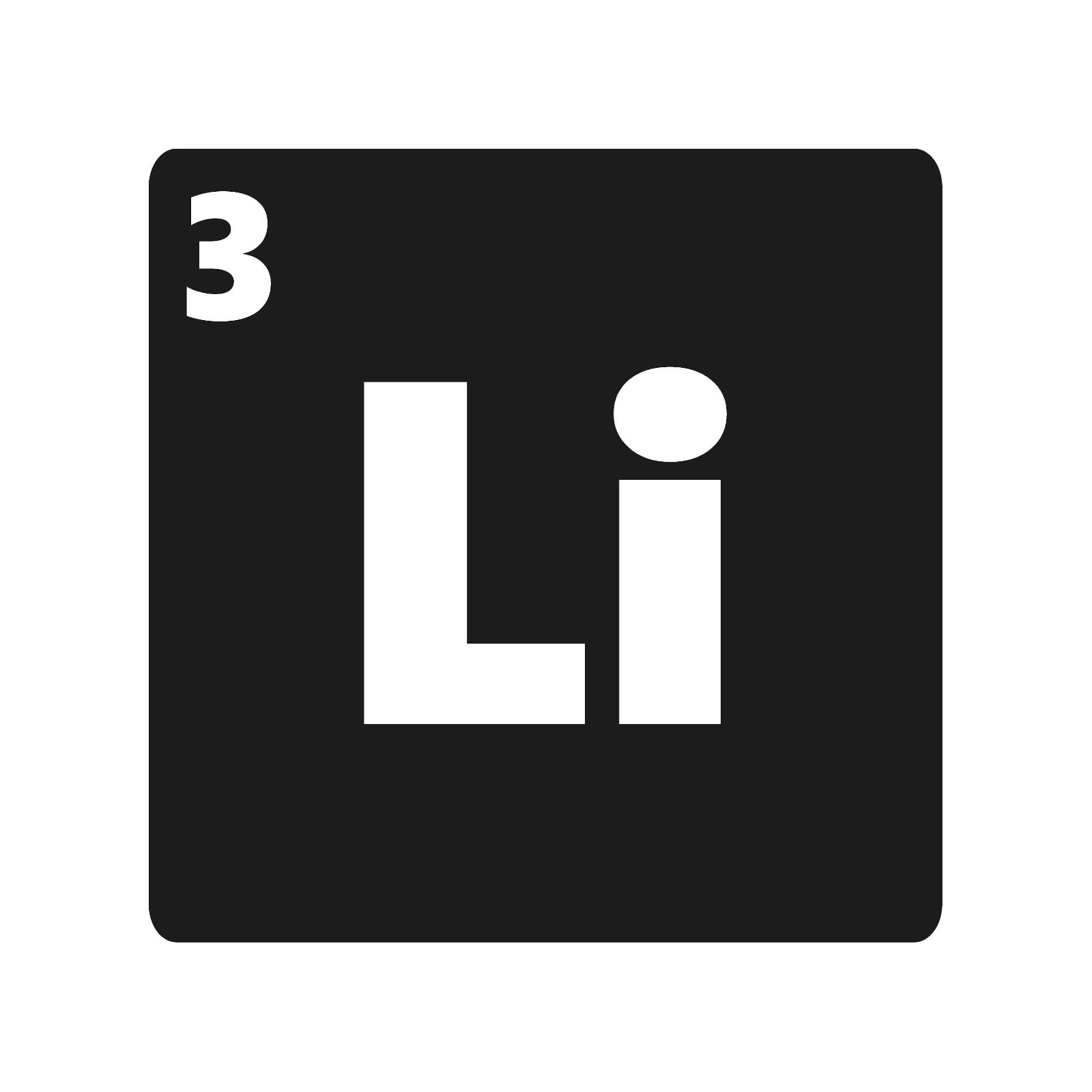 Lithium Element Vinyl Decal Sticker Periodic Table battery resource gallery