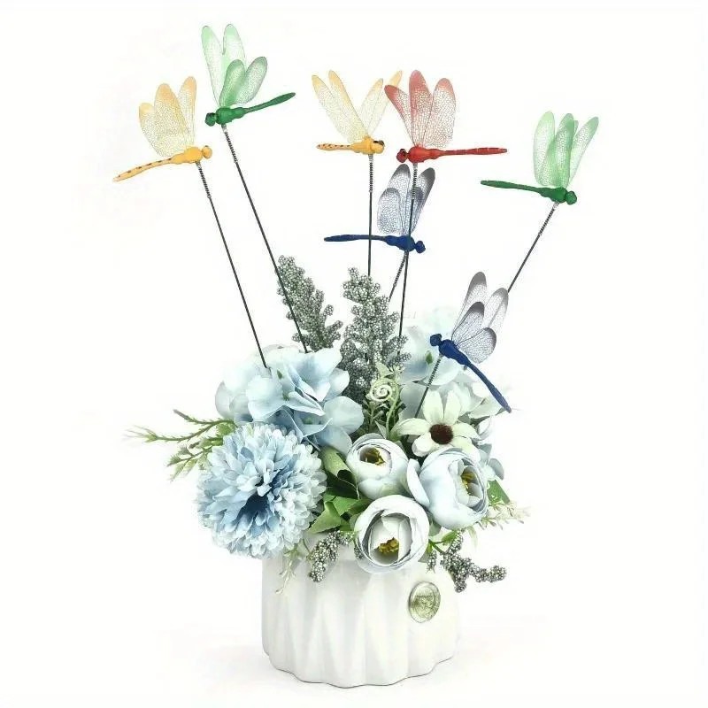 10 PC New Dragon Fly Clips for Bugs Repellent,3D Clip, Dragonfly Garden Decor gallery