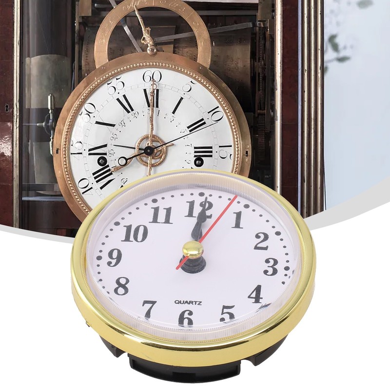.65MM Quartz Clock Inserts Movement Replacement DIY Gold Silvery Arabic Numbers. gallery